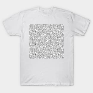 Call Me By Your Name Mini Elio Shirt Faces in Black Outlines on White CMBYN T-Shirt